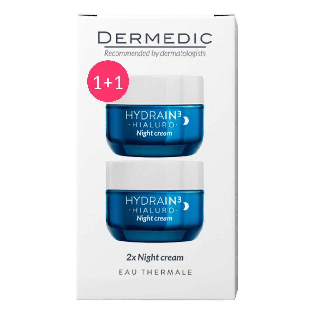dermedic-hydrain3-intenziven-hidratalo-ejszakai-arckrem-duopack